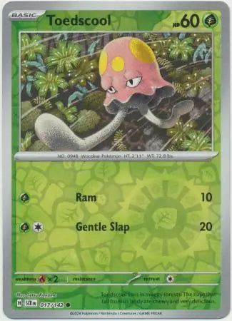 Stellar Crown Toedscool #17/142 reverse holo